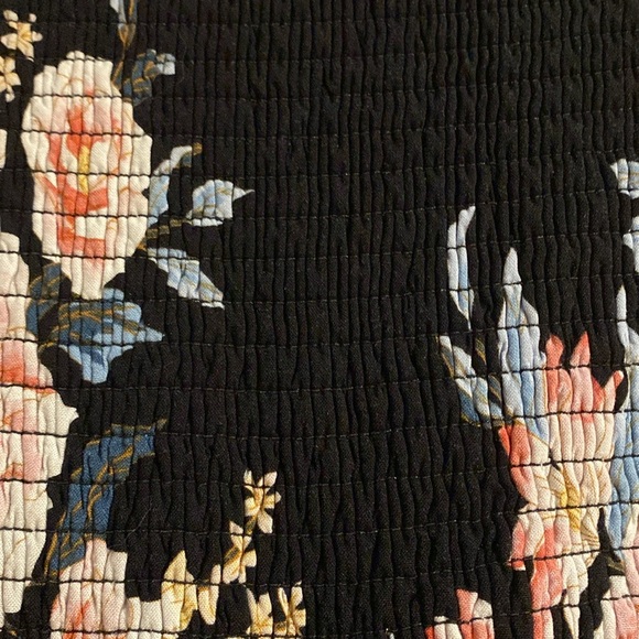 Strapless Floral Wide Leg Pantsuit w/ Shaped Bodice & Shirred Elastic Back!!! - Picture 7 of 14